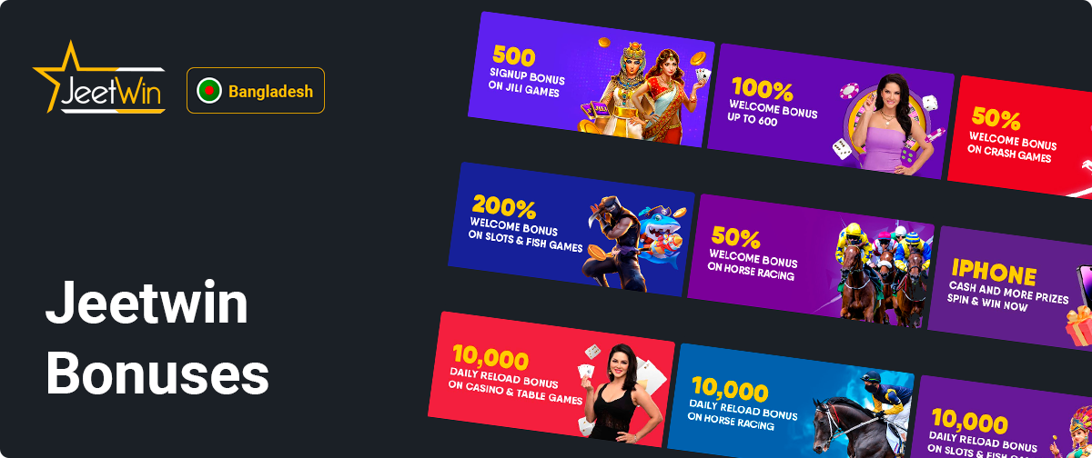 Jeetwin Bangladesh Bonuses